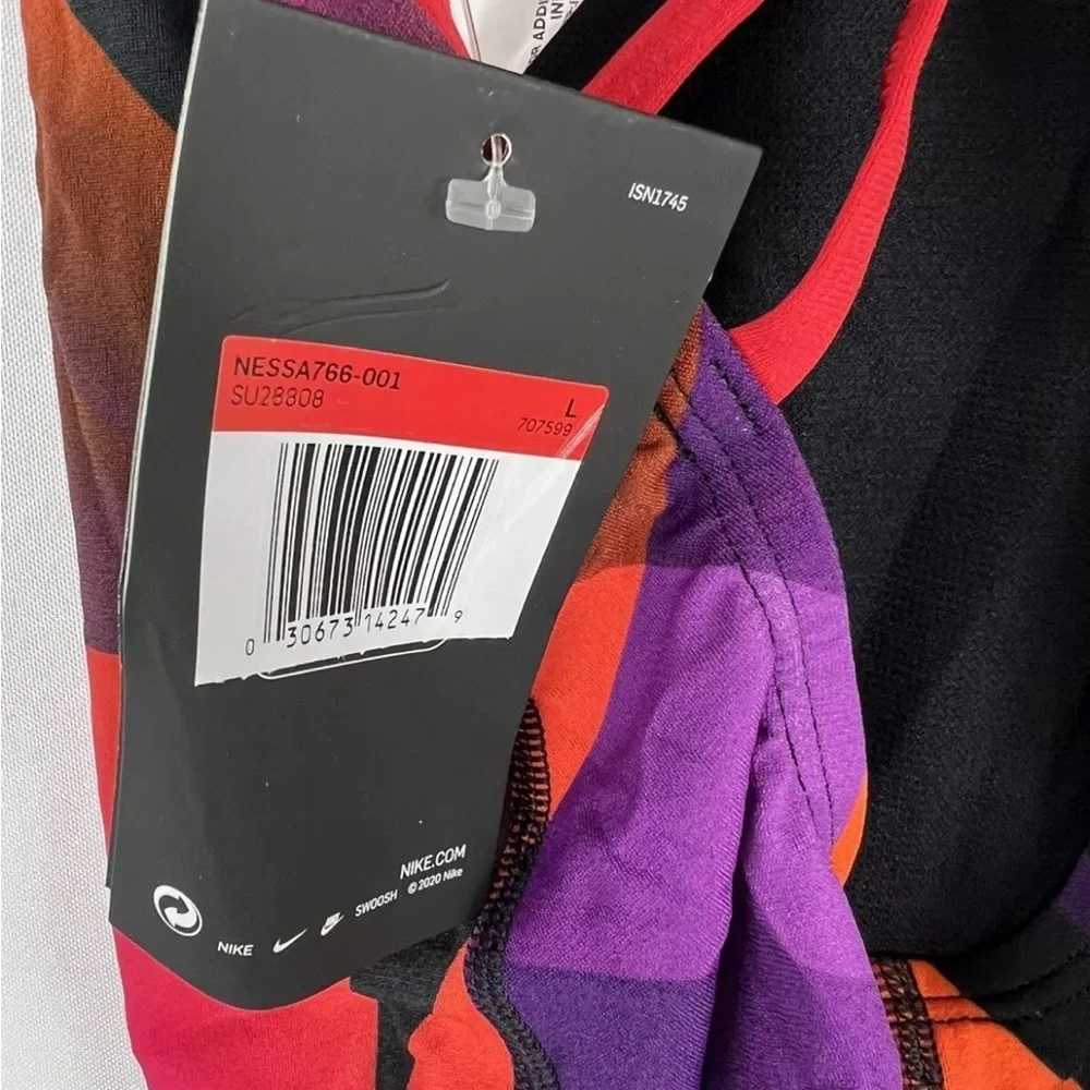 Nike Girl’s Red/Purple One Piece Crossback Swimsuit Size M